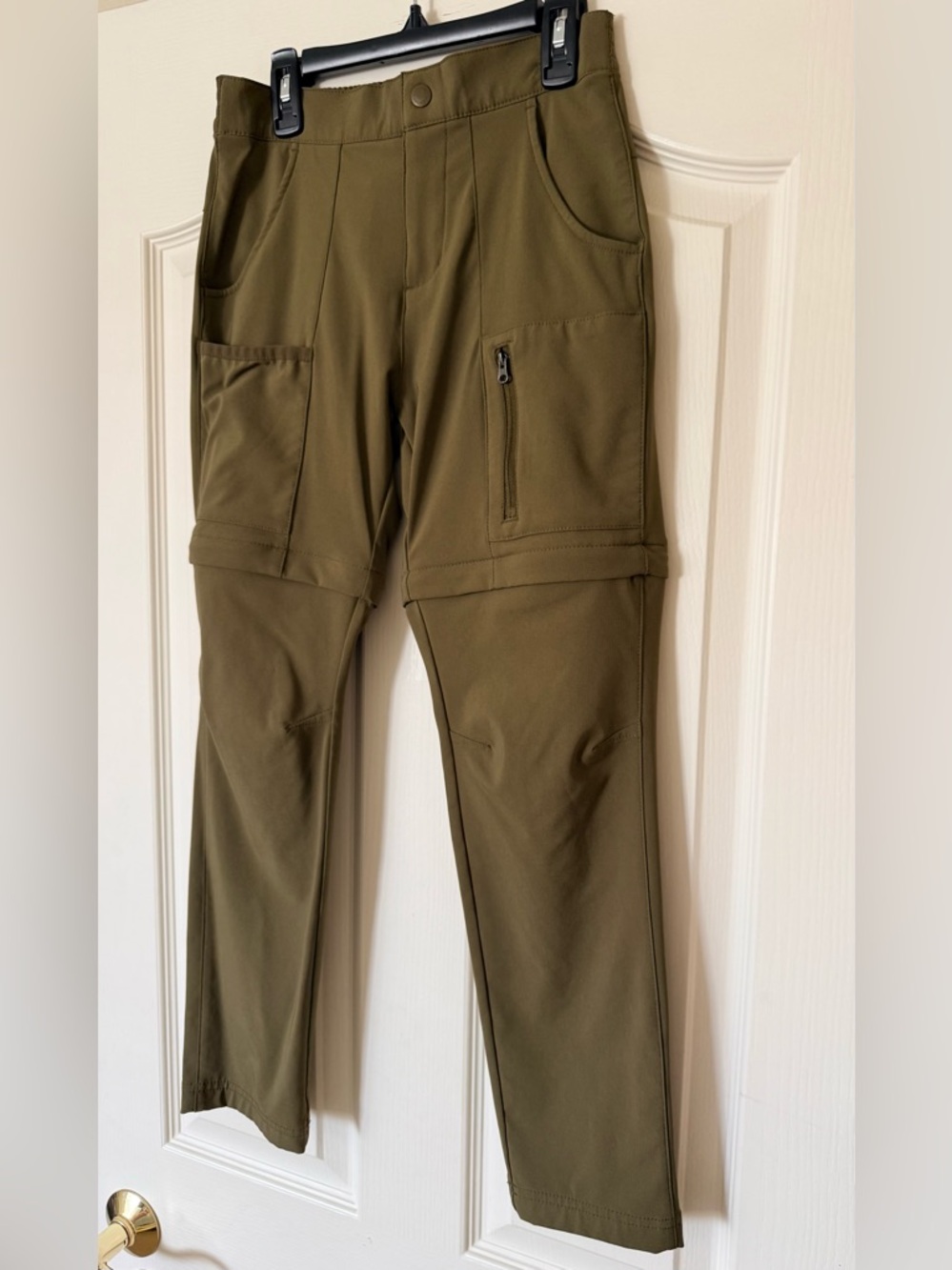 NWOT Columbia Olive Green Kids Convertible Cargo Pants - Picture 2 of 14